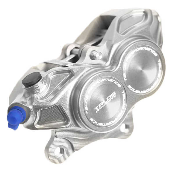 Talos V30.SI silver anodised CNC monoblock front brake caliper for Vespa GTS 300