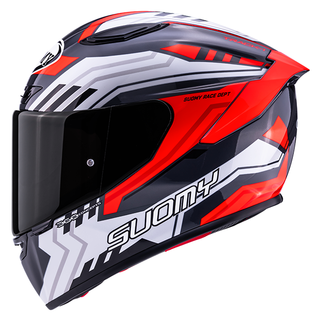 Suomy Track-1 Framework White/Red full-face helmet K6T10022