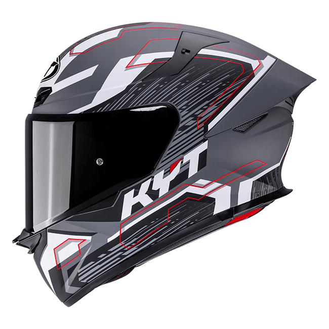 KYT TT-Revo full-face helmet in Speeding Matt Grey finish, part Y6TR0052