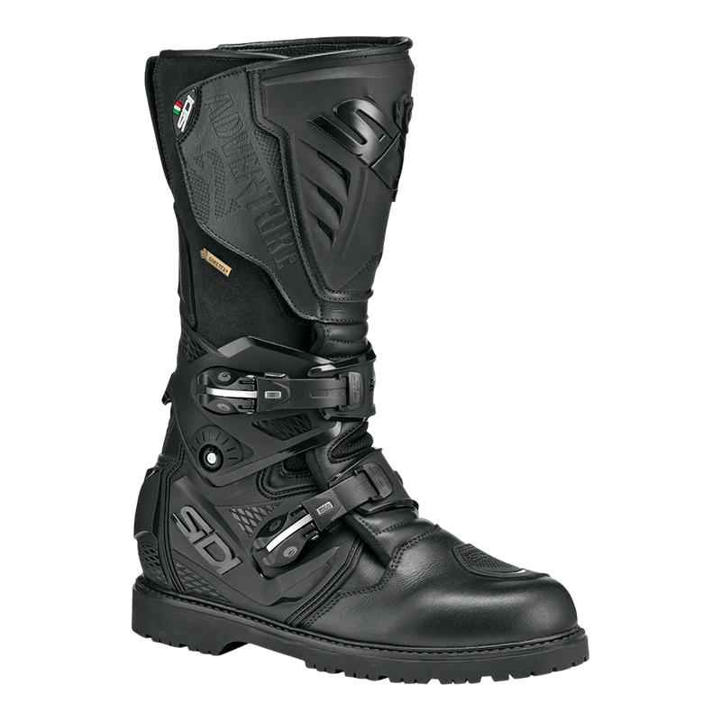 Sidi Adventure 2 Gore-Tex Motorcycle Boots Black 102, three-quarter view