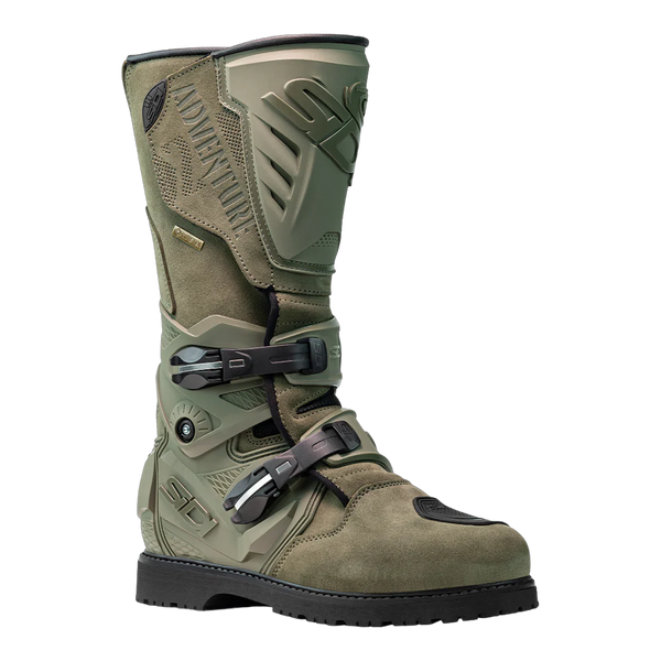 Sidi Adventure 2 Gore-Tex Motorcycle Boots Military 199, side profile