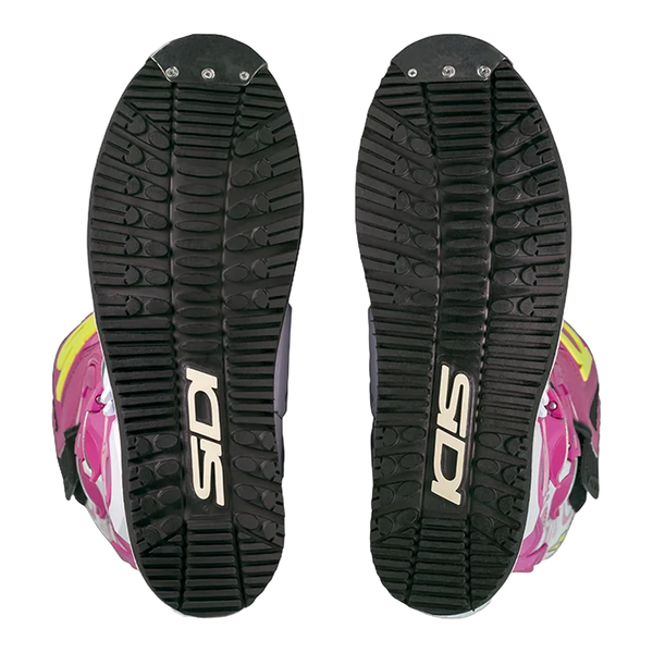 Sidi Crossair HD Motorcycle Boots White/Pink 057, sole detail