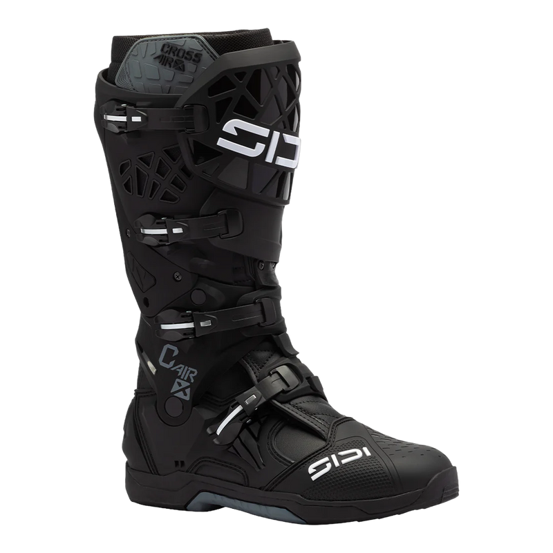 Sidi Crossair X motorcycle boots Black, three-quarter view