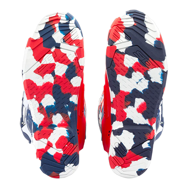 Sidi Crossair X motorcycle boots White/Navy/Red, sole detail