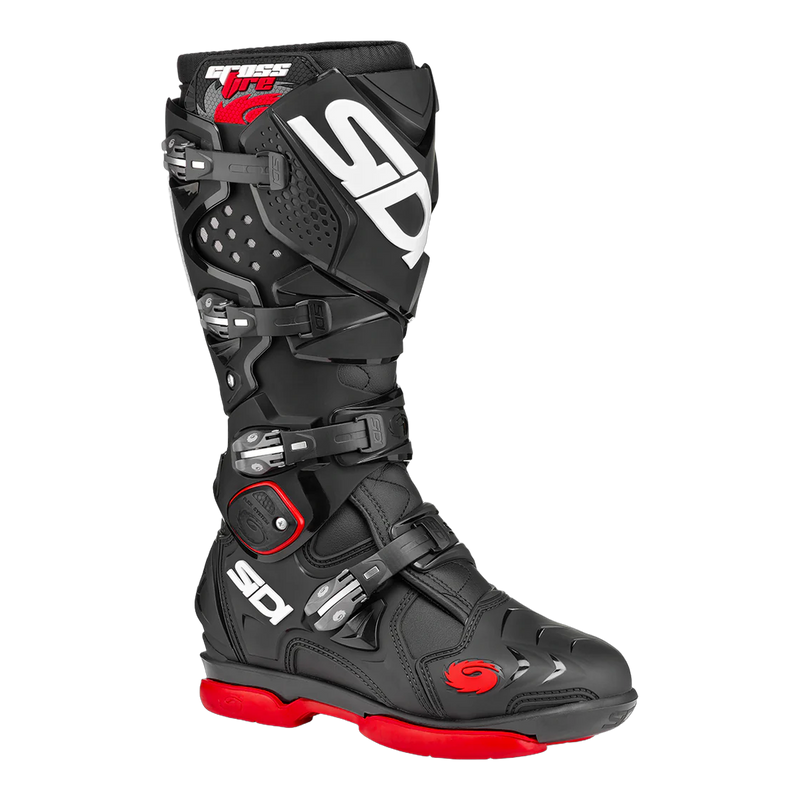 Sidi Crossfire 2 SM Motorcycle Boots Black 102, three-quarter view