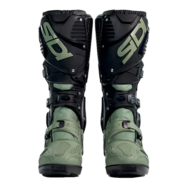 Sidi Crossfire 3 SRS motorcycle boots Army/Black, front view