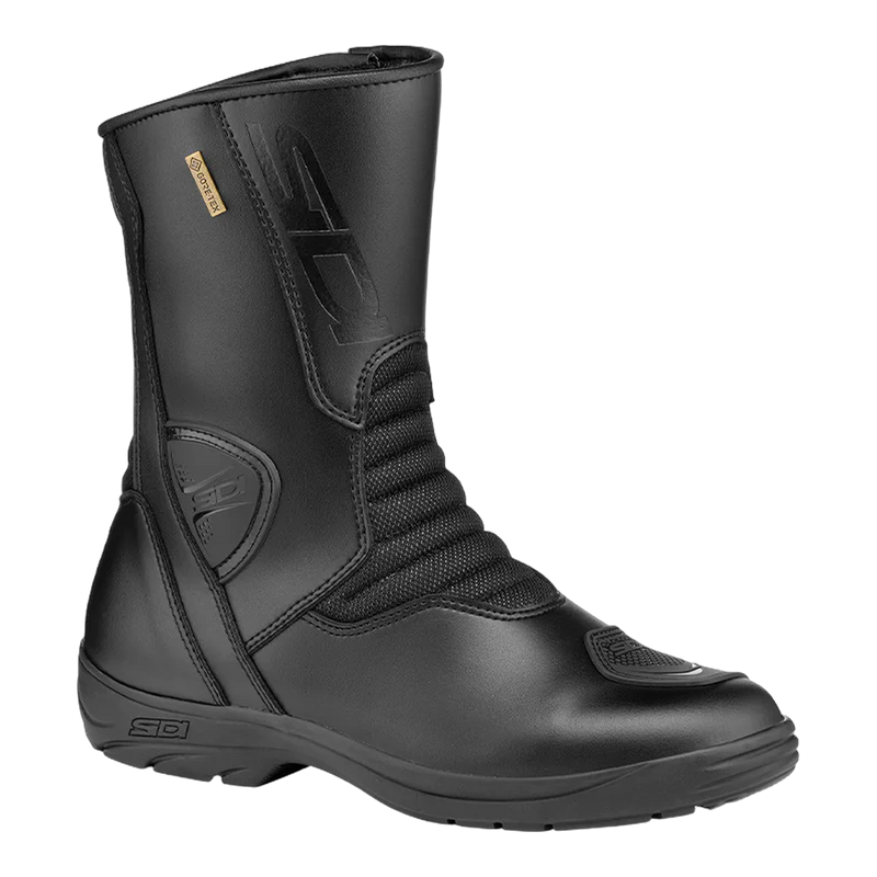 Sidi Gavia Gore Motorcycle Boots Black 102, three-quarter view