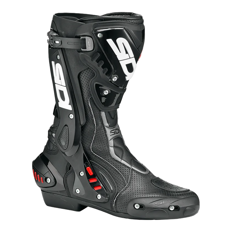 Sidi ST Air Motorcycle Boots Black 102, three-quarter view