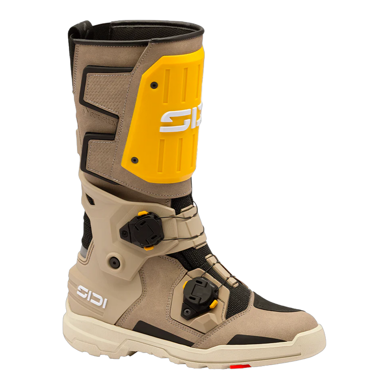 Sidi Taurus GTX Motorcycle Boots Sand/Ochre 802, three-quarter view