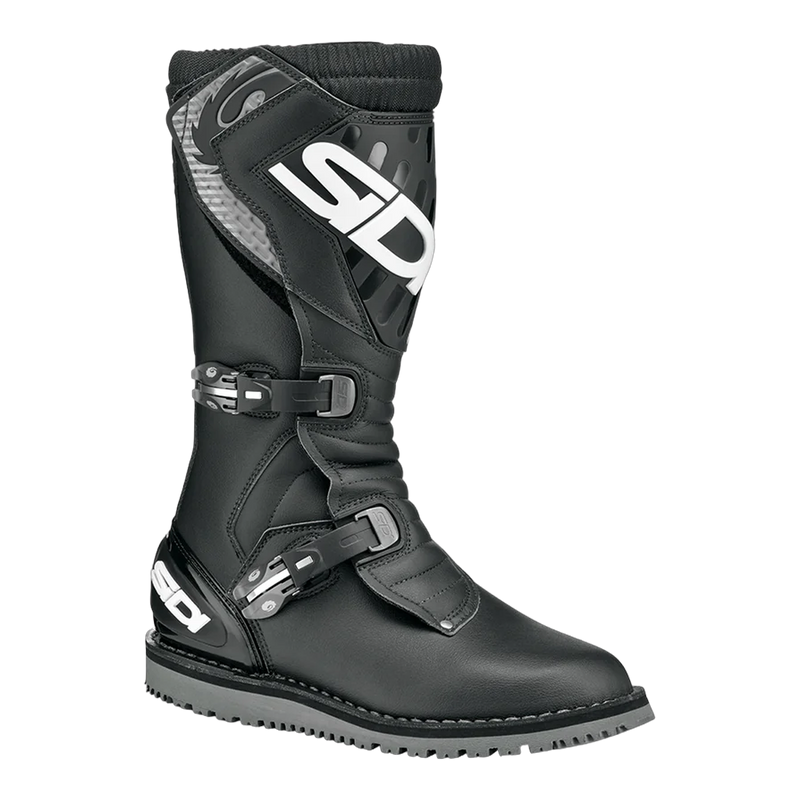 Sidi Trial Zero.2 Motorcycle Boots Black 102, three-quarter view