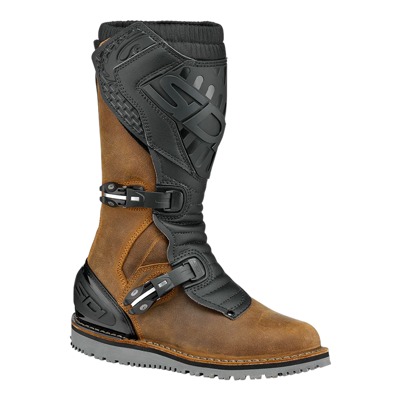Sidi Trial Zero.2 Motorcycle Boots Tobacco/Black 245, three-quarter view