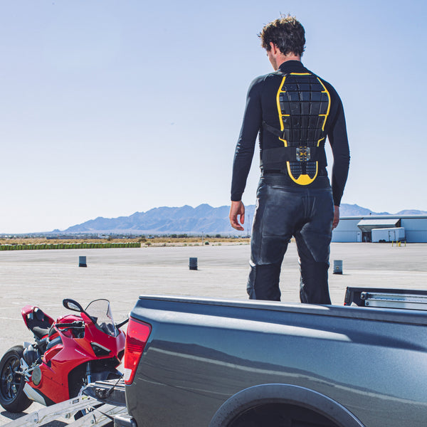 Spidi Back Warrior Evo back protector in black and yellow