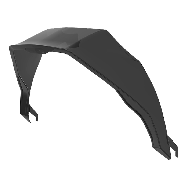 Nexx X.R3R helmet spoiler in black, rear aerodynamic fin accessory