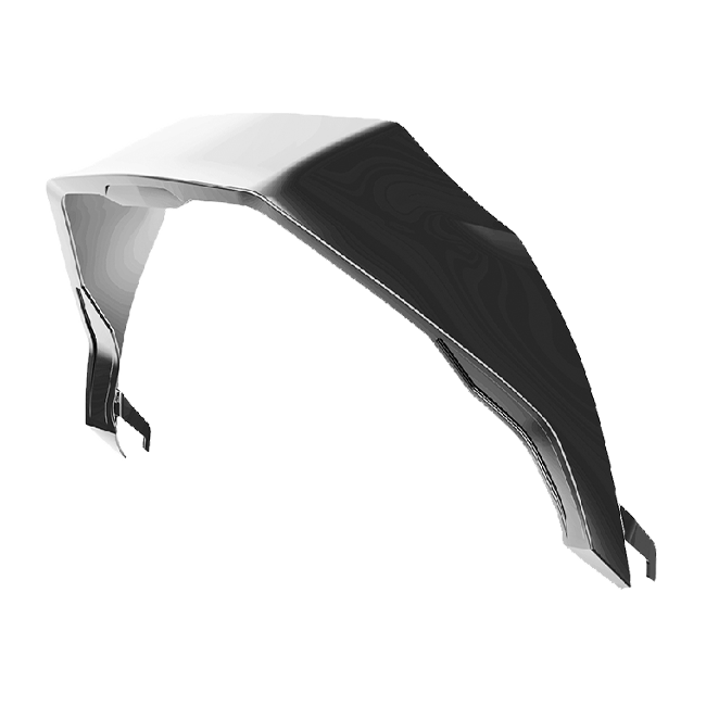 Nexx X.R3R helmet spoiler in metallic silver finish