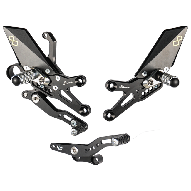 LighTech FTRHO006W rearset for Honda CBR 1000 RR, CNC Ergal aluminium