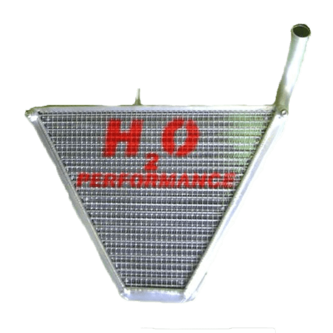 H2O Performance supplementary aluminium water radiator kit for Kawasaki ZX-6R 2007–2008