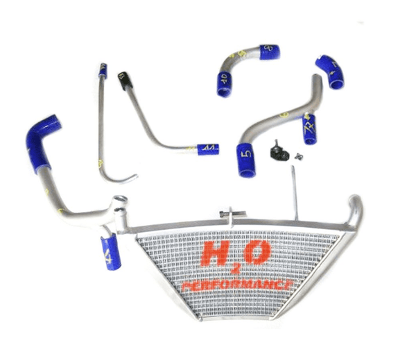 H2O Performance additional water radiator kit for Kawasaki ZX-10 R ZX-10 RR 2011 to 2020