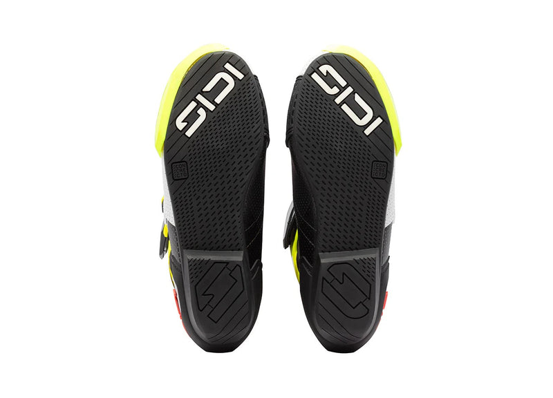 Sidi MAG 2 Air motorcycle boots in Fluo Yellow and Coral Red, model 390