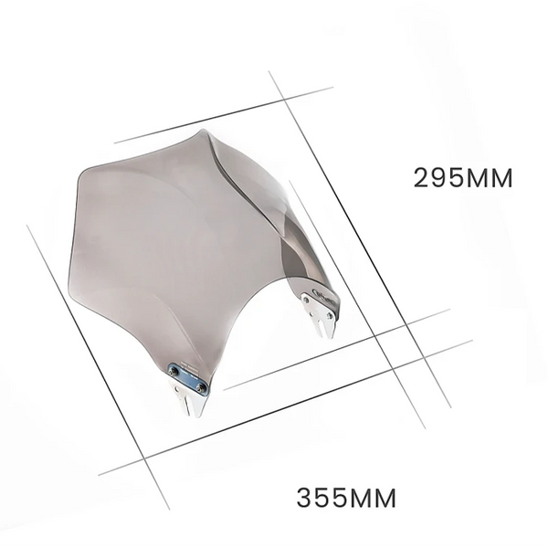 Puig Raptor Windscreen for Triumph Thruxton 1200 (2016–2019) – dimensions
