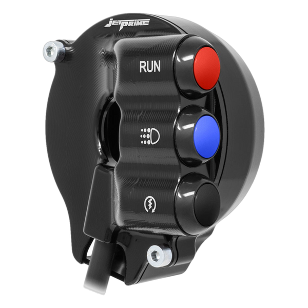 JetPrime JP CO AP009 Aprilia RSV4 RR — Throttle Housing with Integrated Handlebar Switch (Black) — view 2
