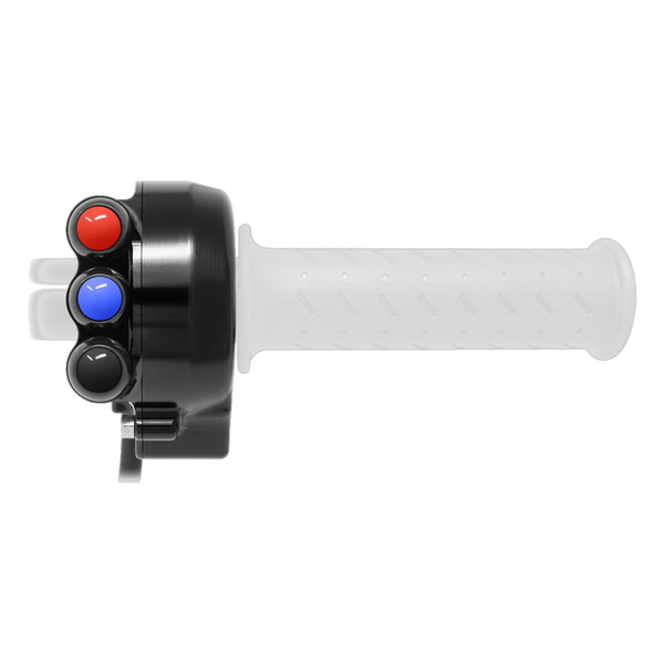 JetPrime JP CO AP009 Aprilia RSV4 RF — Throttle Housing with Integrated Handlebar Switch (Black) — view 4