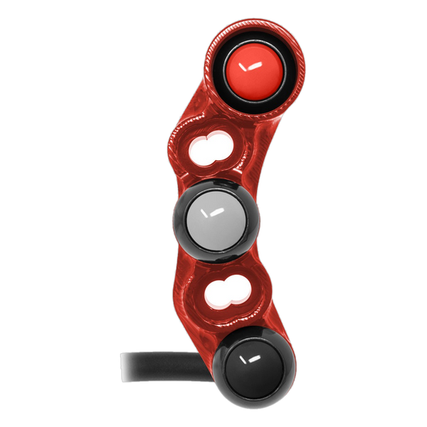 JetPrime JP PD KA004 Kawasaki ZX-10 RR — Street Right Handlebar Switch (Red) — view 5