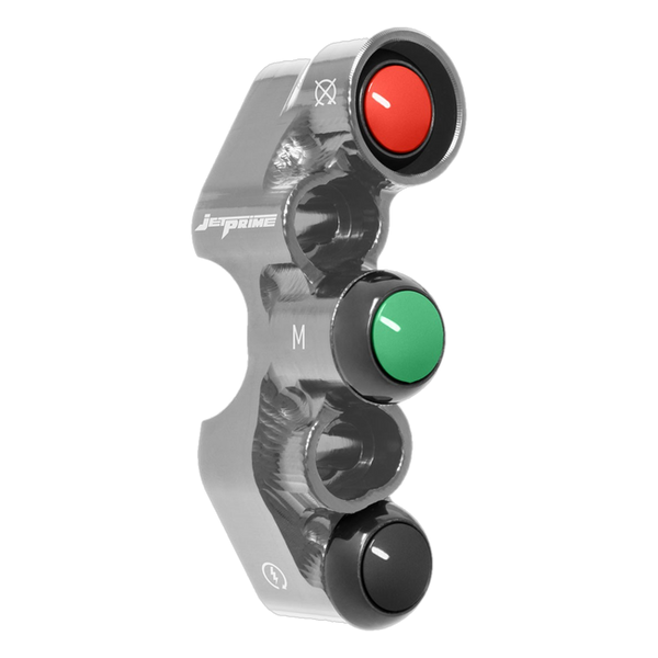 JetPrime JP PD SU019 Suzuki GSX-R 600 — Street Right Handlebar Switch (Titanium) — view 6
