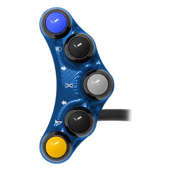 JetPrime JP PLS 008 BMW S1000R — Street Left Handlebar Switch (Blue) — view 6