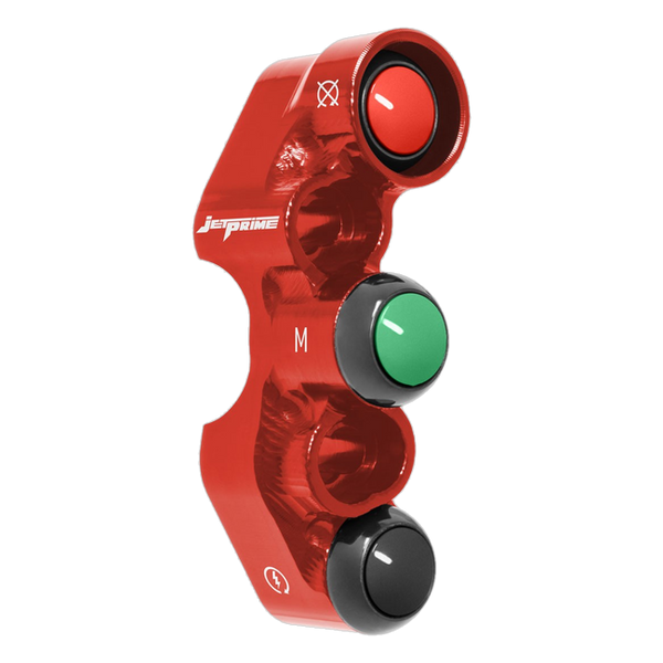 JetPrime JP PD KA034 Kawasaki Ninja H2 — Street Right Handlebar Switch (Red) — view 5