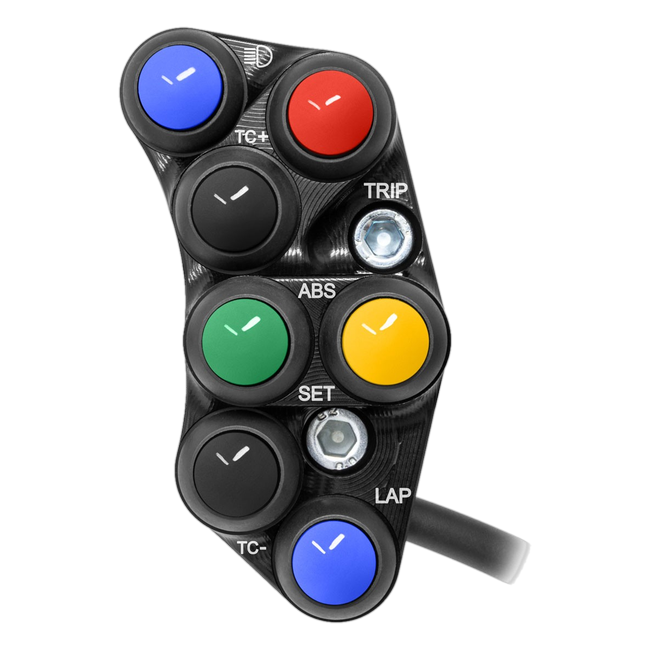 JetPrime JP PSR BM008 BMW S1000RR — Race Left Handlebar Switch (Black) — view 1