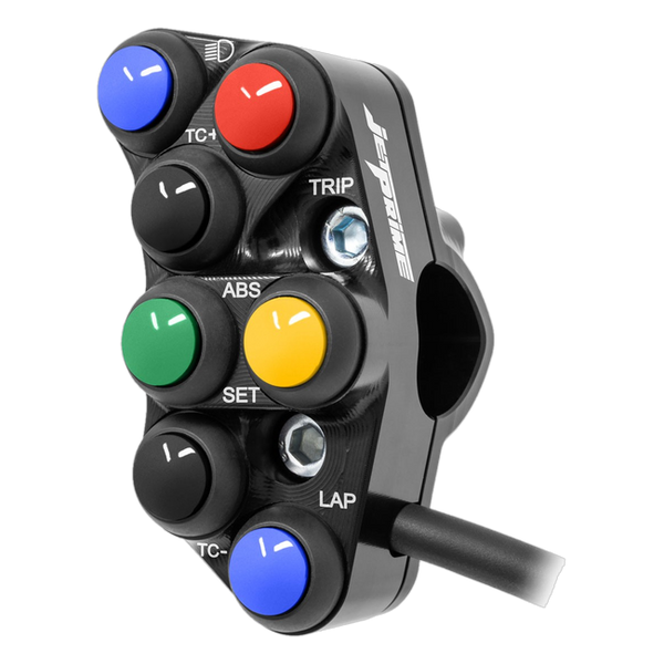 JetPrime JP PSR BM008 BMW S1000RR — Race Left Handlebar Switch (Black) — view 2