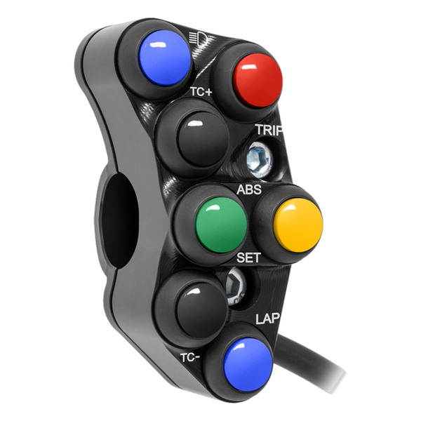 JetPrime JP PSR BM008 BMW S1000RR — Race Left Handlebar Switch (Black) — view 3