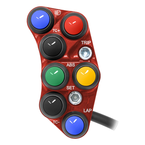 JetPrime JP PSR BM008 BMW S1000R — Race Left Handlebar Switch (Red) — view 10