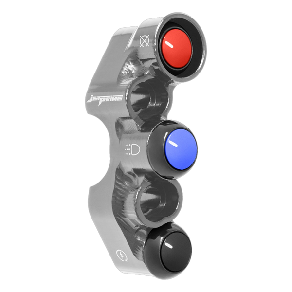 JetPrime JP PD KA044 Kawasaki ZX-6R — Street Right Handlebar Switch (Titanium) — view 6