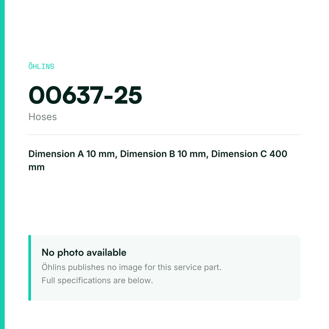 Öhlins Hose 10/10/400-90