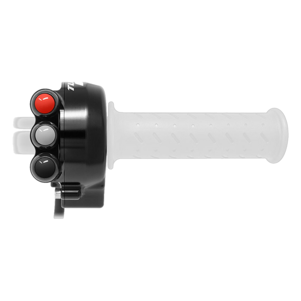 JetPrime JP CO AP660TS Aprilia Tuono 660 Factory — Throttle Housing with Integrated Handlebar Switch (Black) — view 5