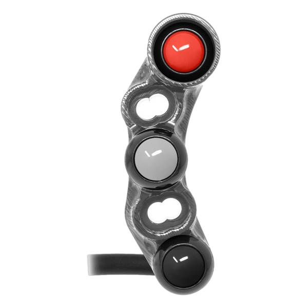 JetPrime JP PD KA064 Kawasaki ZX-6R — Street Right Handlebar Switch (Titanium) — view 3