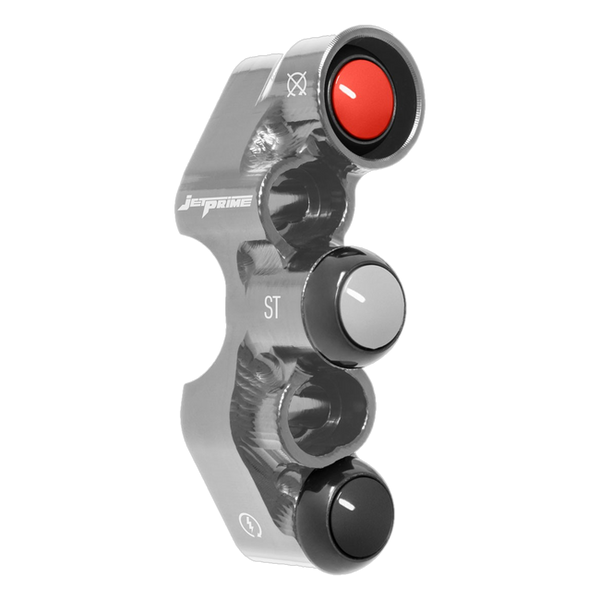 JetPrime JP PD KA064 Kawasaki ZX-10 R — Street Right Handlebar Switch (Titanium) — view 4