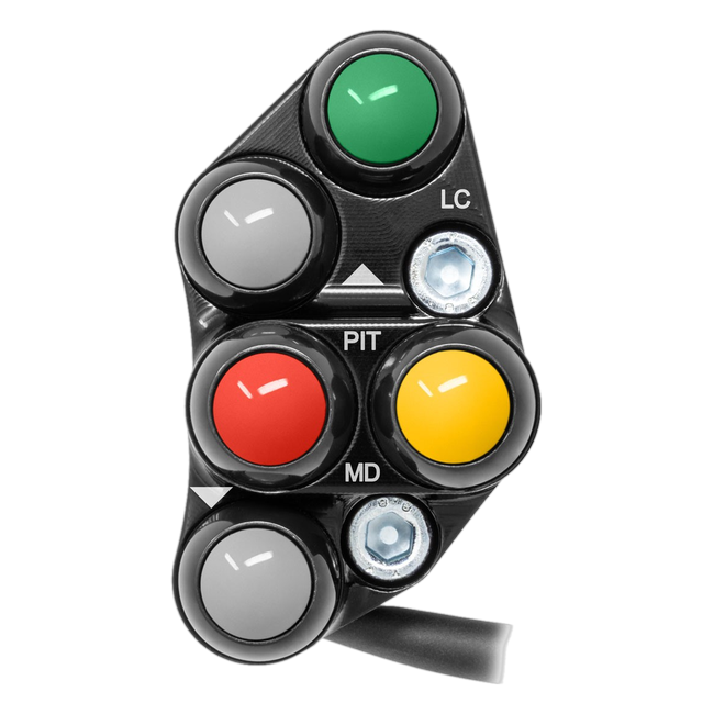 JetPrime JP PSR HO017 Honda CBR1000RR Fireblade — Race Left Handlebar Switch (Black) — view 1