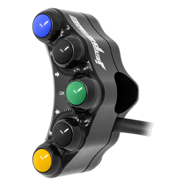 JetPrime JP PLS 022 MV Agusta Brutale 800 — Street Left Handlebar Switch (Black) — view 2