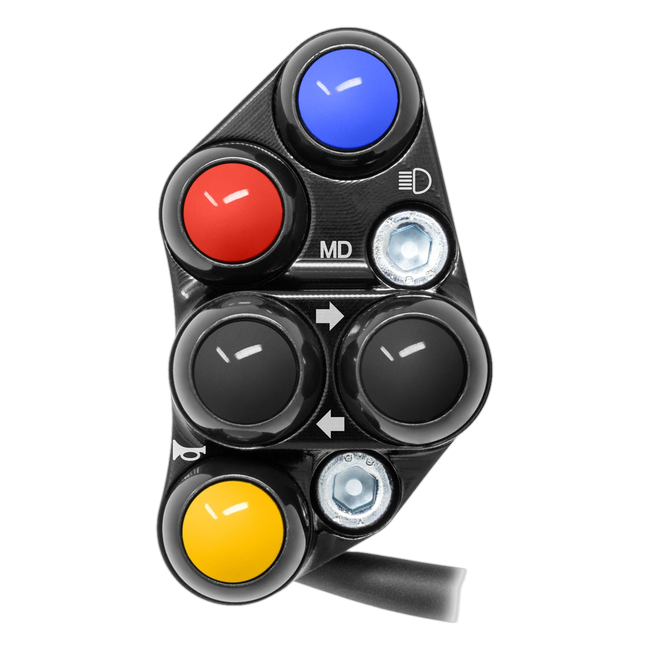 JetPrime JP PS MV002 MV Agusta Brutale 675 — Street Left Handlebar Switch (Black) — view 1