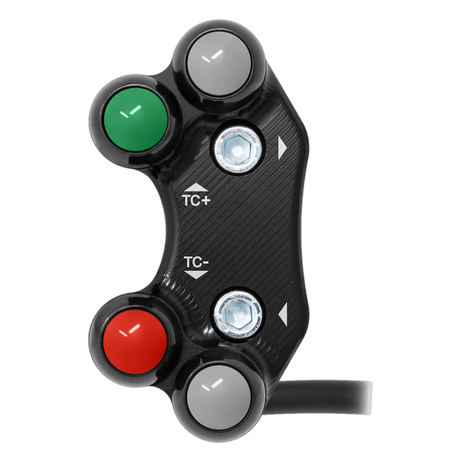 JetPrime JP PLSR 046 Aprilia Tuono 457 — Race Left Handlebar Switch (Black) — view 1