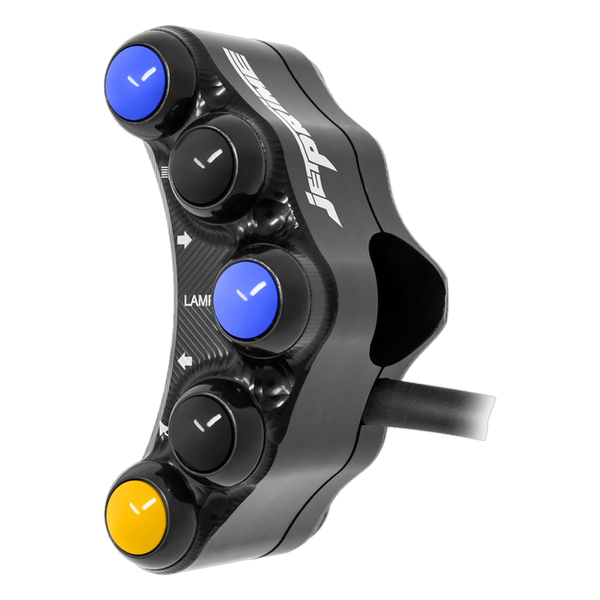 JetPrime JP PLS 024 Kawasaki Ninja 400 — Street Left Handlebar Switch (Black) — view 3