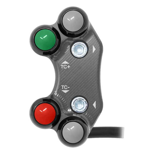 JetPrime JP PLSR 046 Aprilia Tuono 660 — Race Left Handlebar Switch (Titanium) — view 4
