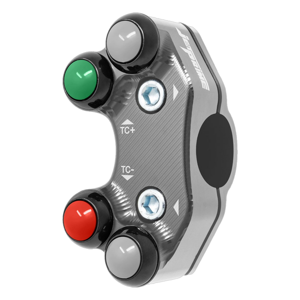JetPrime JP PLSR 046 Aprilia Tuono 457 — Race Left Handlebar Switch (Titanium) — view 5