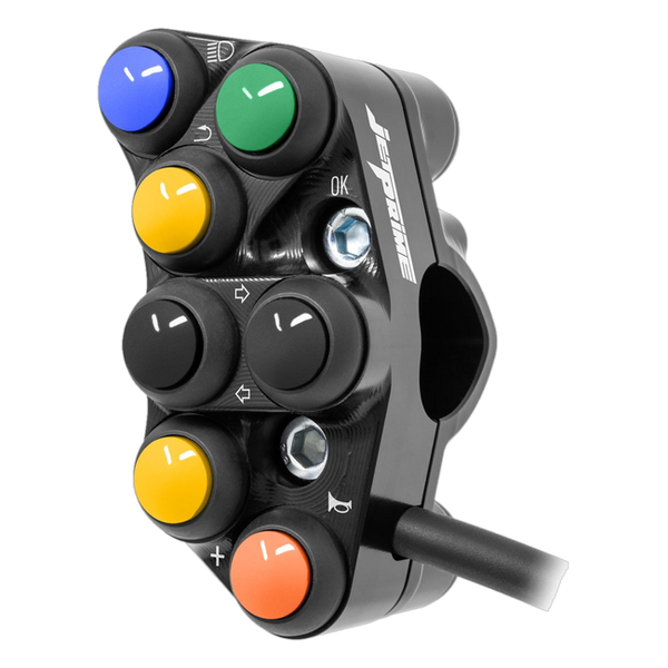 JetPrime JP PS KT023 KTM 1390 Super Duke R EVO — Street Left Handlebar Switch (Black) — view 2
