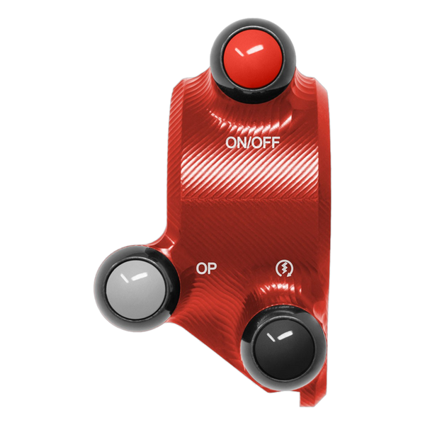 JetPrime JP CO DU060 Ducati Monster 1200 S — Throttle Housing with Integrated Handlebar Switch (Red) — view 6