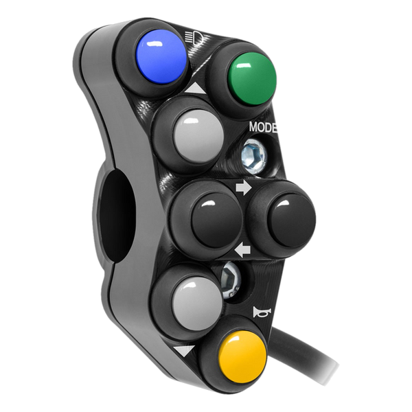 JetPrime JP PS AP009 Aprilia Tuono V4 1100 — Street Left Handlebar Switch (Black) — view 3