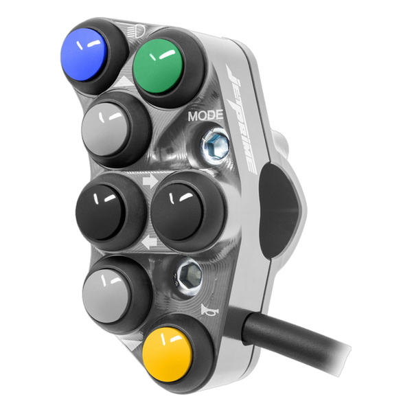 JetPrime JP PS AP009 Aprilia RSV4 RF — Street Left Handlebar Switch (Titanium) — view 7