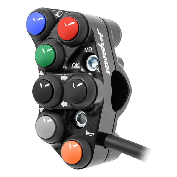 JetPrime JP PS AP009 RF Aprilia Tuono V4 1100 — Street Left Handlebar Switch (Black) — view 2